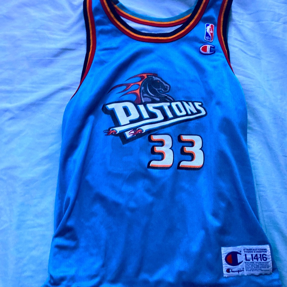 Grant Hill pistons jersey reversible